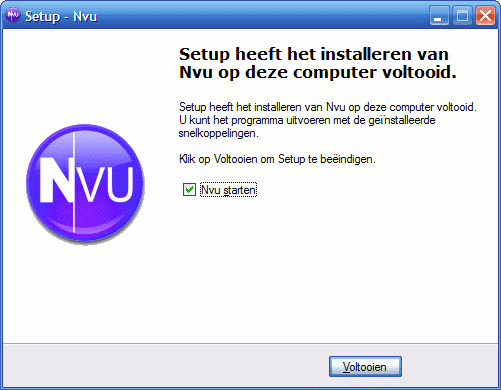 Nvu installatie 3